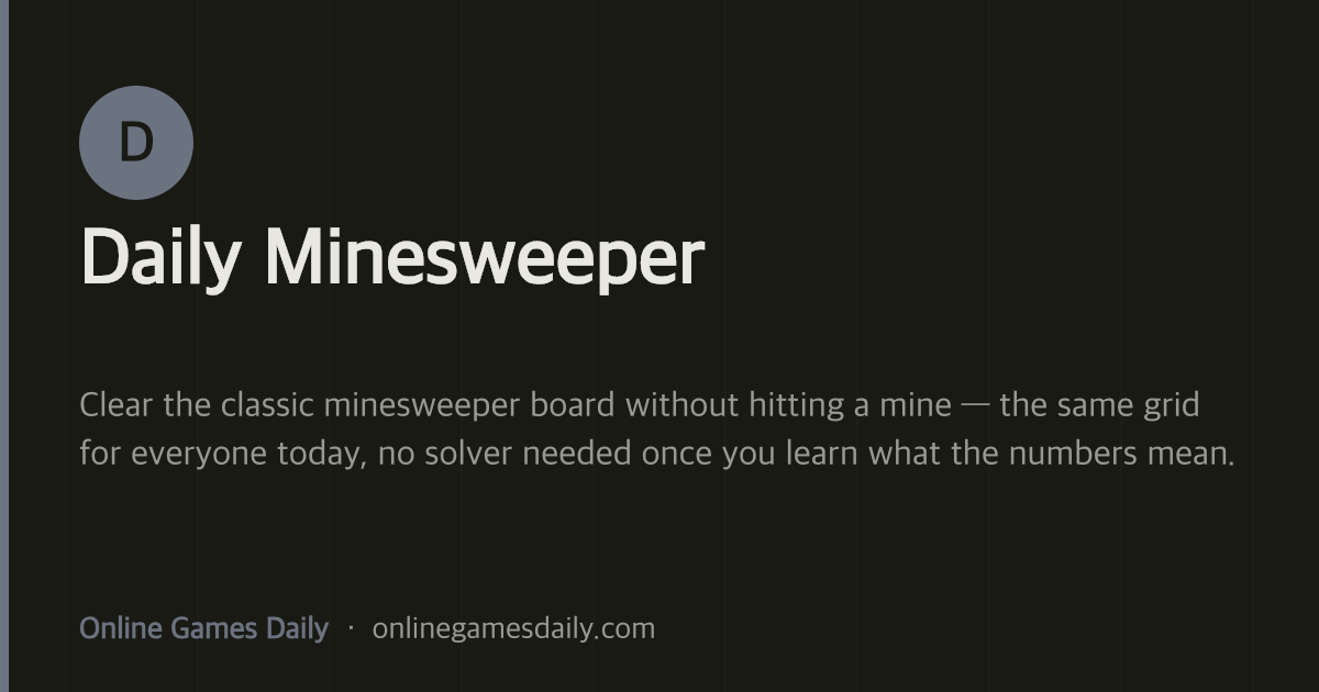 Daily Minesweeper cover
